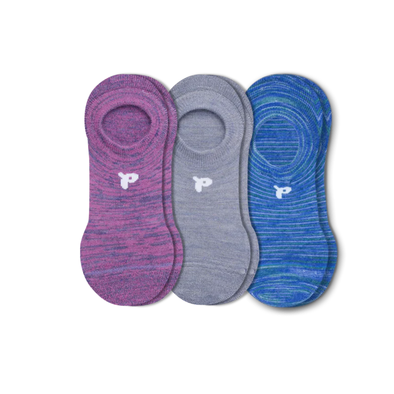 3 Pack - Women's No Show Socks - Image 42