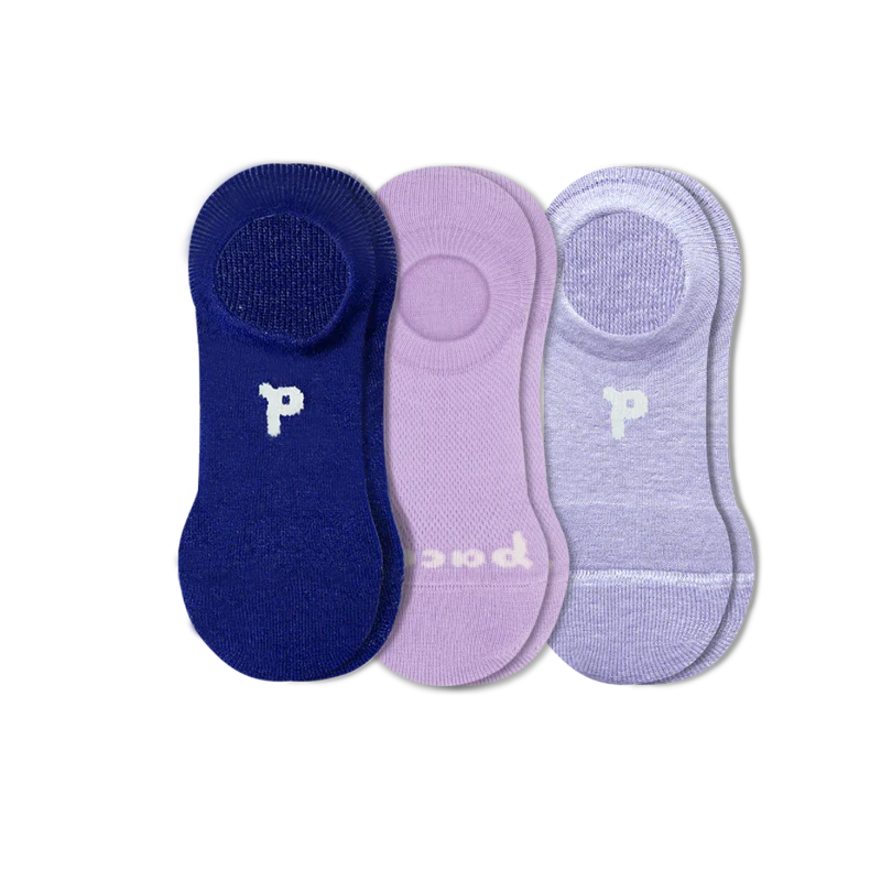 3 Pack - Women's No Show Socks - Image 60