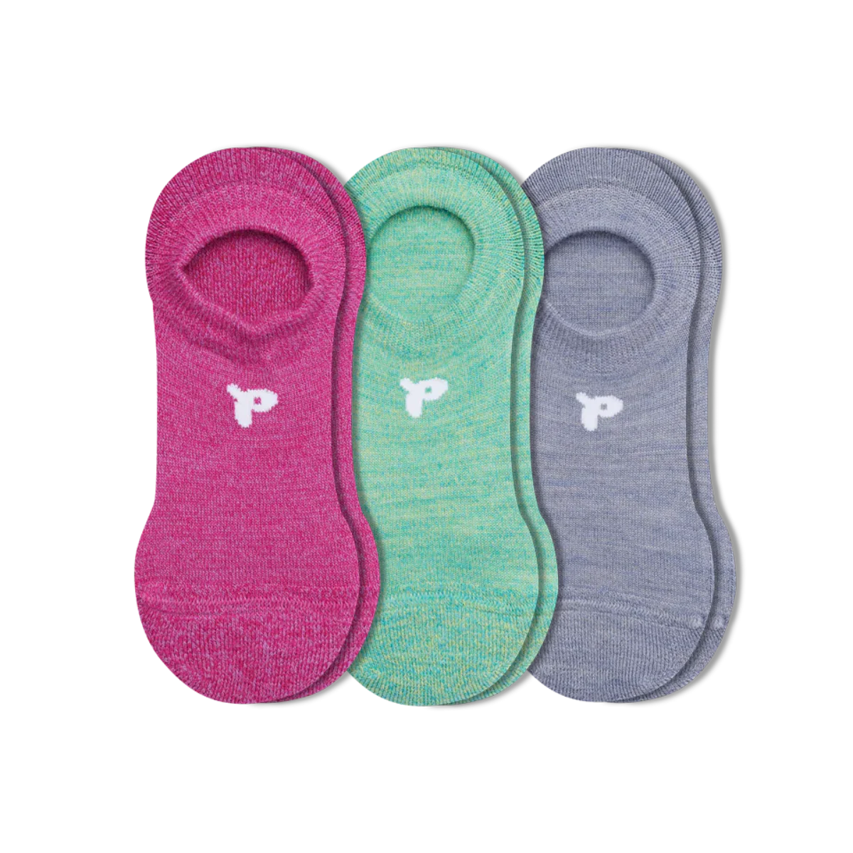 3 Pack - Women's No Show Socks - Image 75