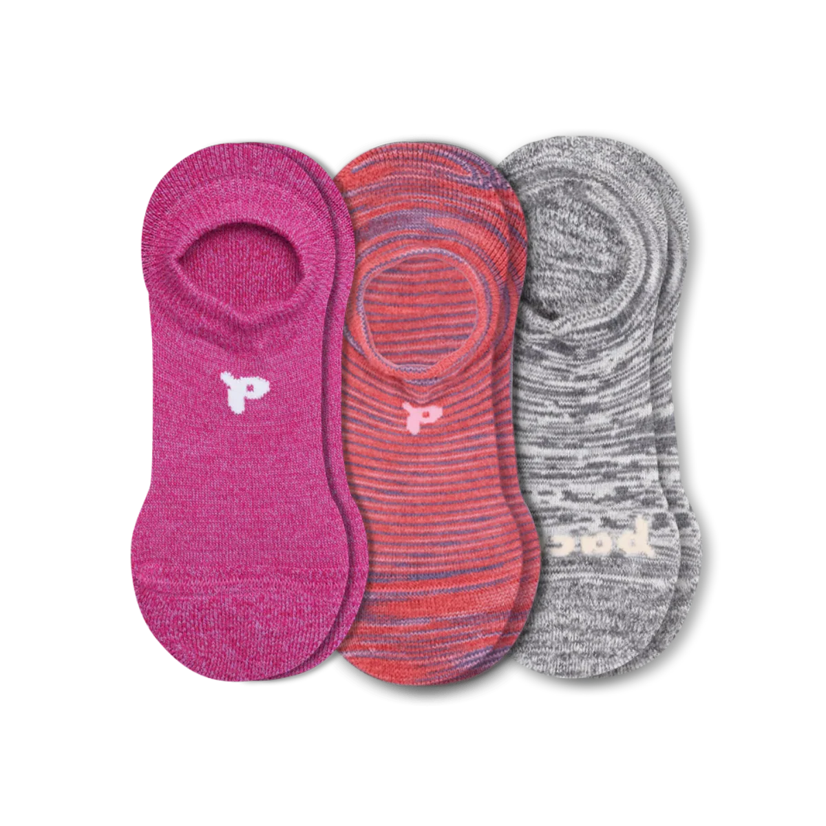 3 Pack - Women's No Show Socks - Image 80