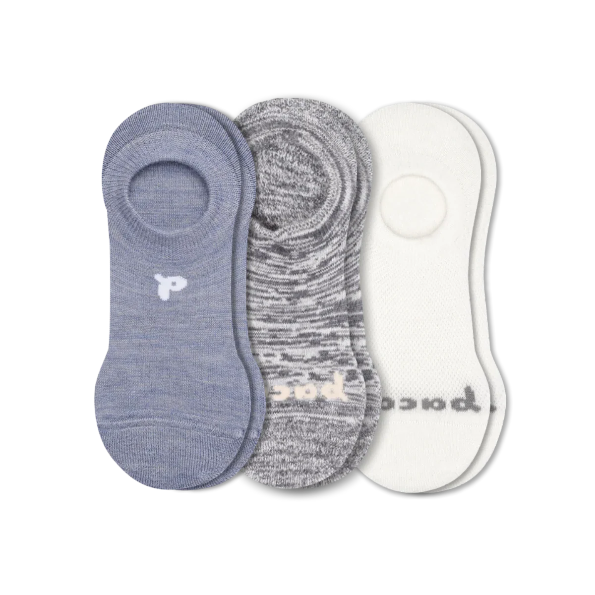 3 Pack - Women's No Show Socks - Image 82