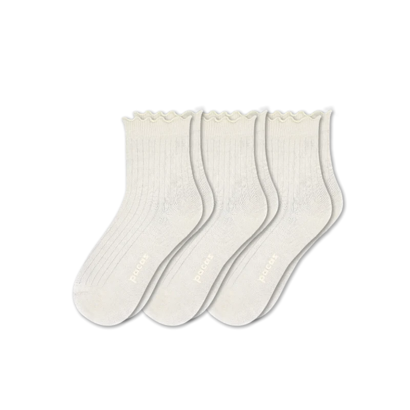 3 Pack - Women's Ruffle Socks - Image 4