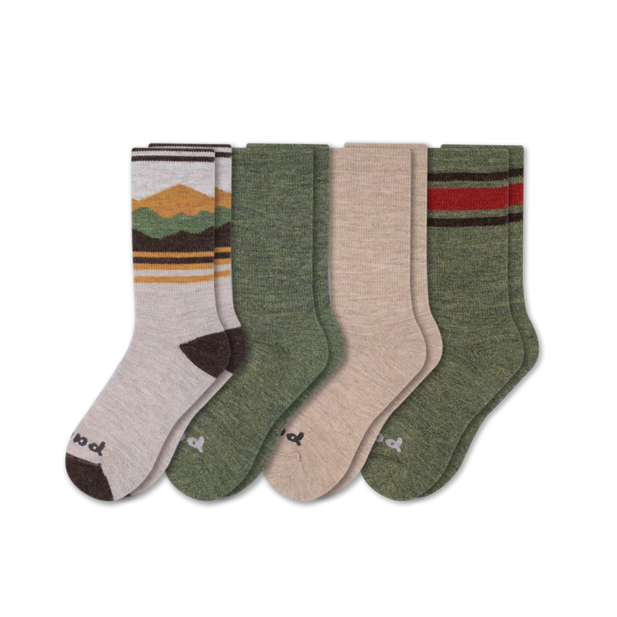 4 Pack - Men's Crew Pacas Socks - Image 10