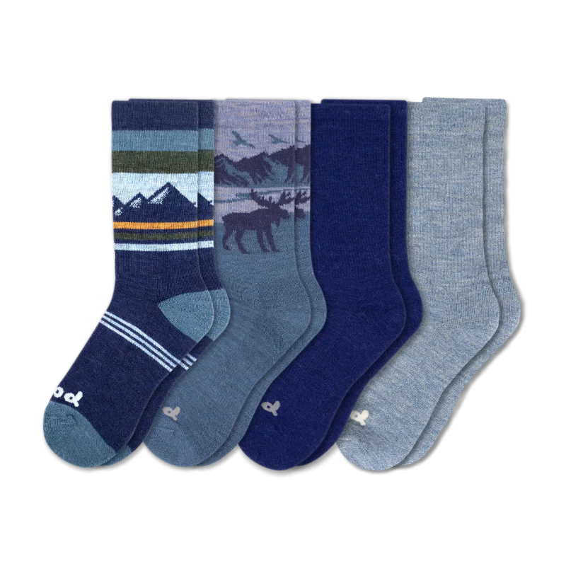 4 Pack - Men's Crew Pacas Socks - Image 102