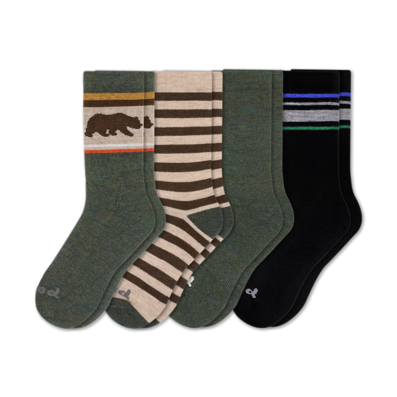 4 Pack - Men's Crew Pacas Socks - Image 109