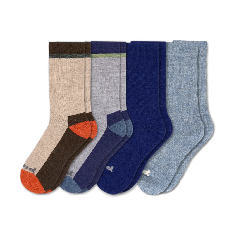 4 Pack - Men's Crew Pacas Socks - Image 110