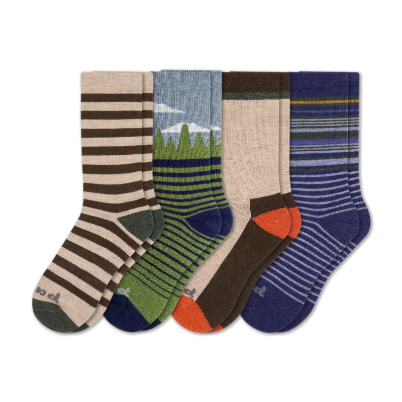 4 Pack - Men's Crew Pacas Socks - Image 122