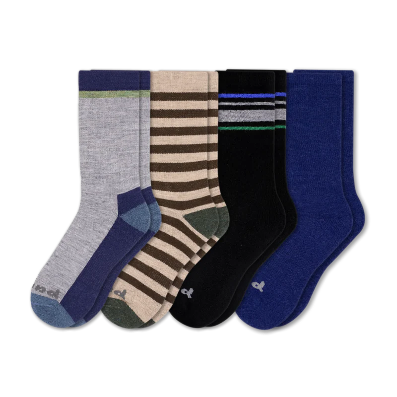 4 Pack - Men's Crew Pacas Socks - Image 125