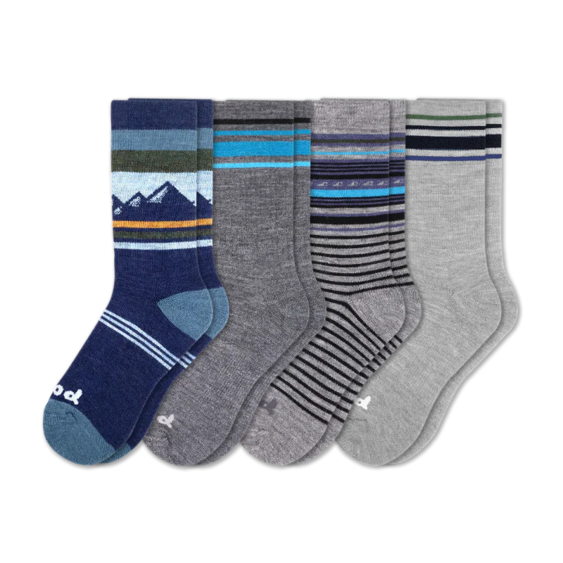 4 Pack - Men's Crew Pacas Socks - Image 126