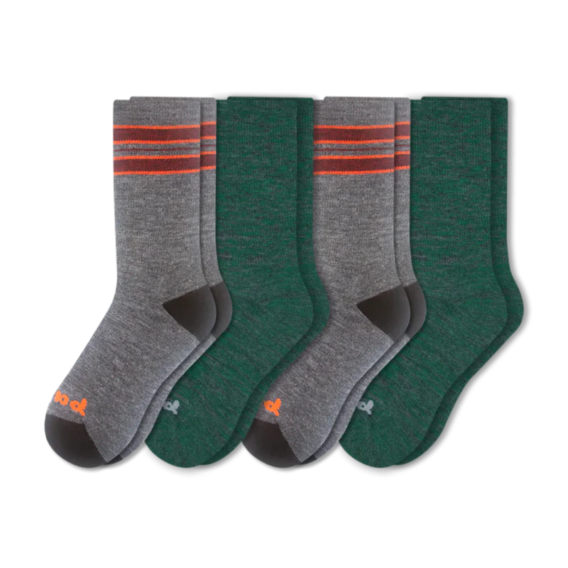 4 Pack - Men's Crew Pacas Socks - Image 136