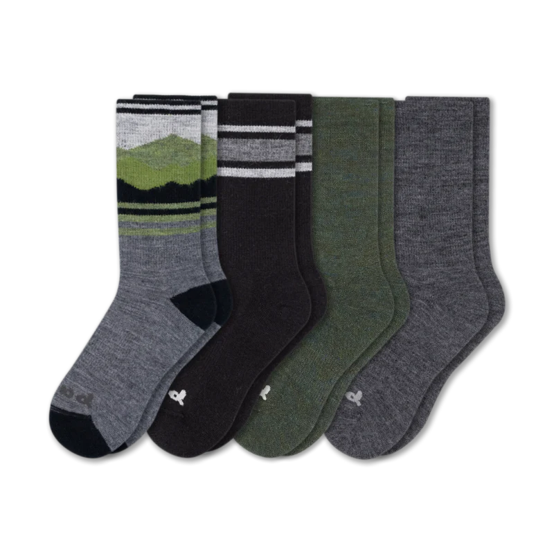 4 Pack - Men's Crew Pacas Socks - Image 137