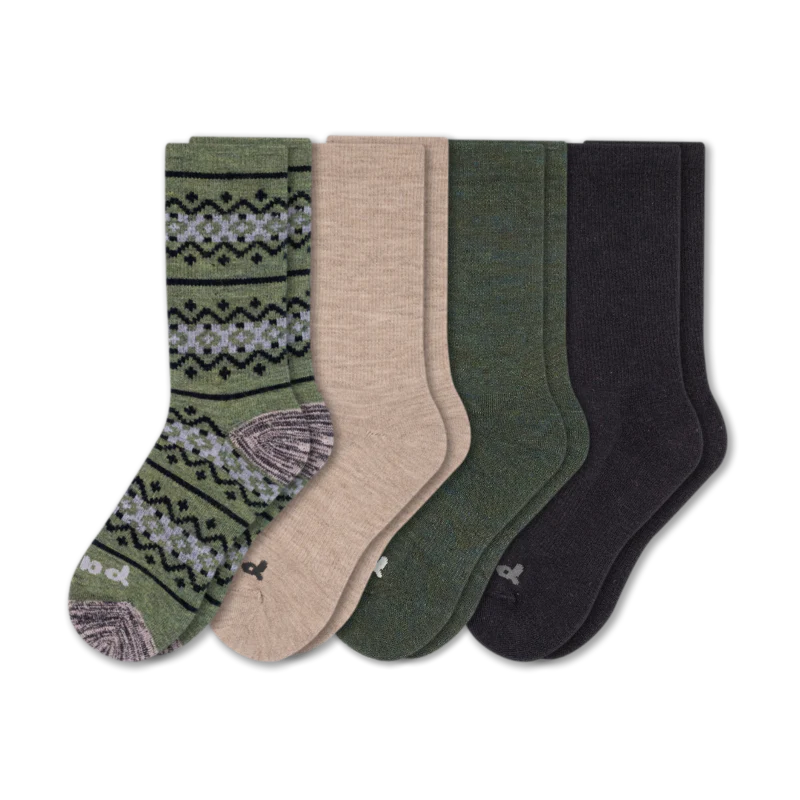 4 Pack - Men's Crew Pacas Socks - Image 138
