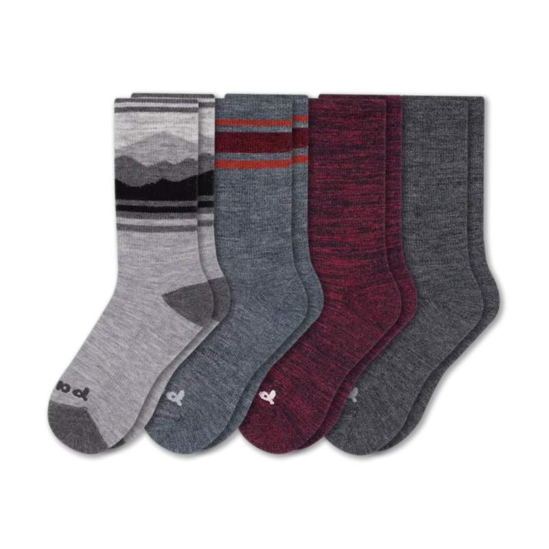 4 Pack - Men's Crew Pacas Socks - Image 139
