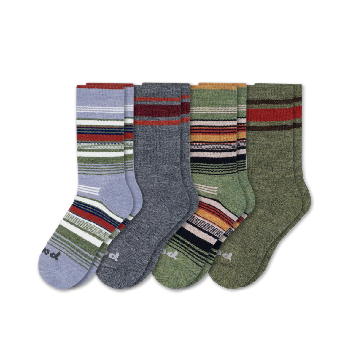 4 Pack - Men's Crew Pacas Socks - Image 14