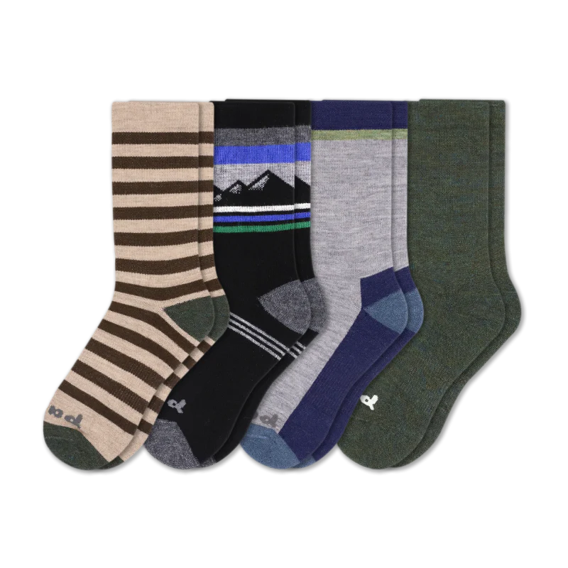 4 Pack - Men's Crew Pacas Socks - Image 140