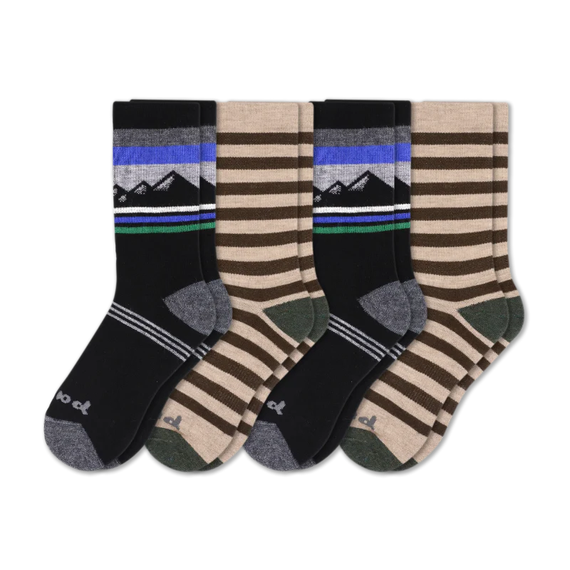 4 Pack - Men's Crew Pacas Socks - Image 141