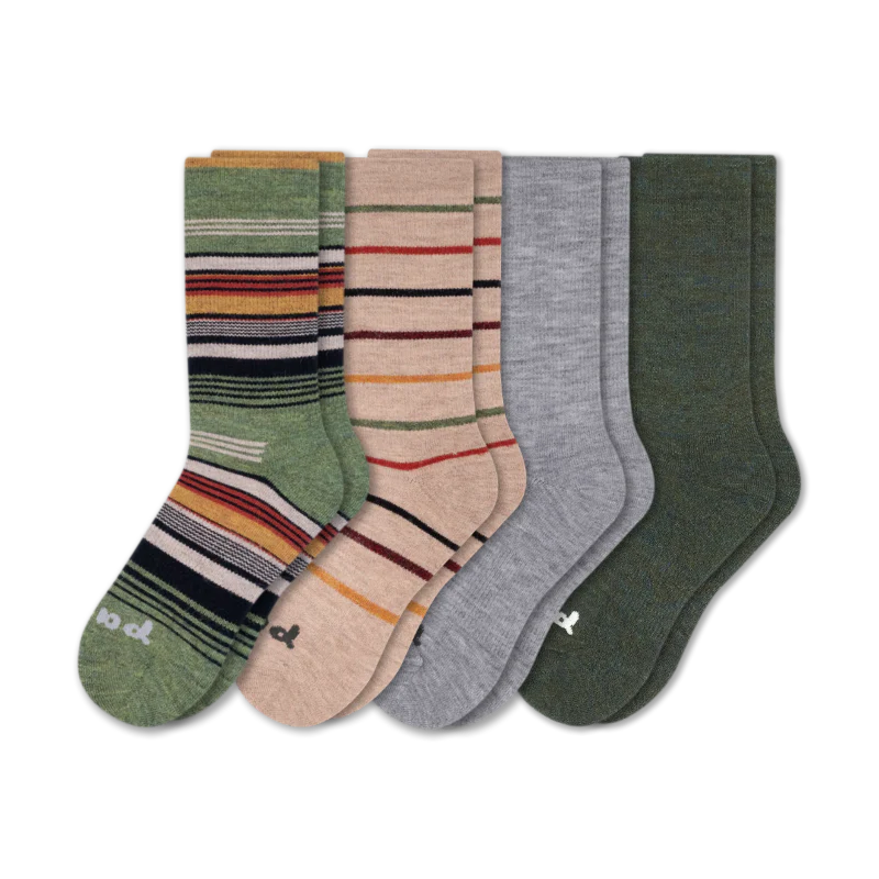 4 Pack - Men's Crew Pacas Socks - Image 145
