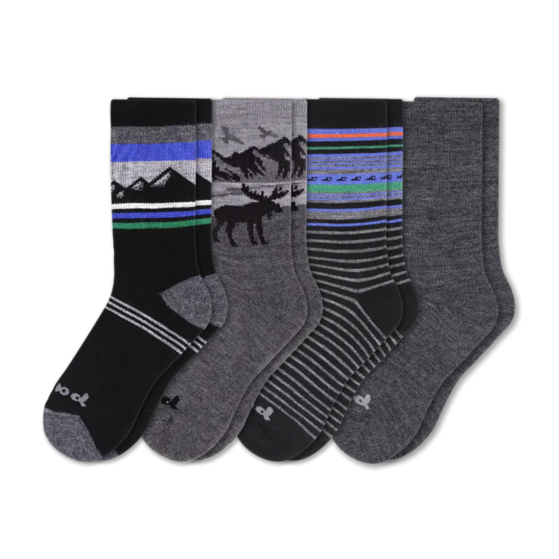 4 Pack - Men's Crew Pacas Socks - Image 147