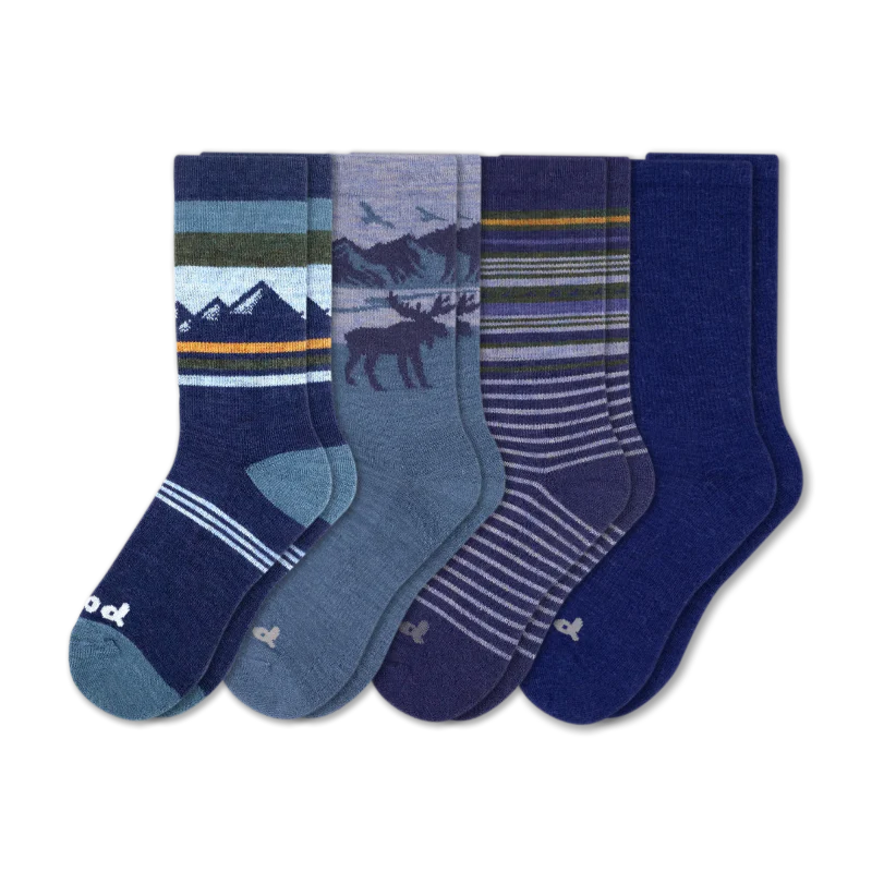 4 Pack - Men's Crew Pacas Socks - Image 148