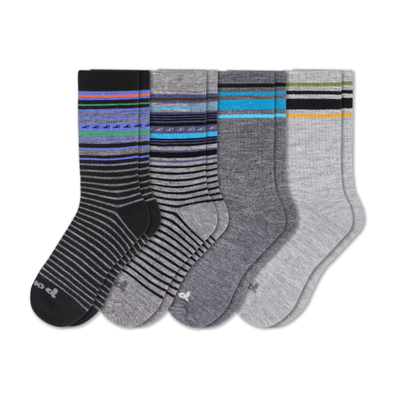 4 Pack - Men's Crew Pacas Socks - Image 149