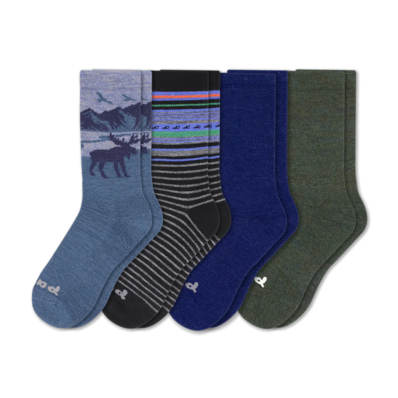 4 Pack - Men's Crew Pacas Socks - Image 154