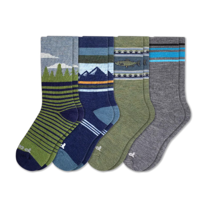 4 Pack - Men's Crew Pacas Socks - Image 157