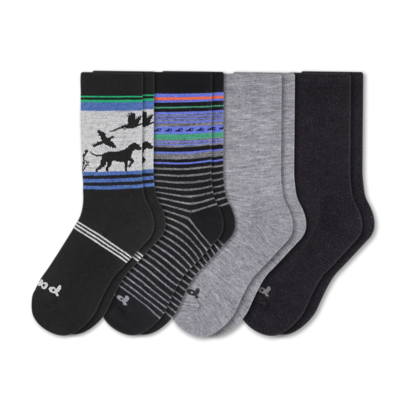 4 Pack - Men's Crew Pacas Socks - Image 160