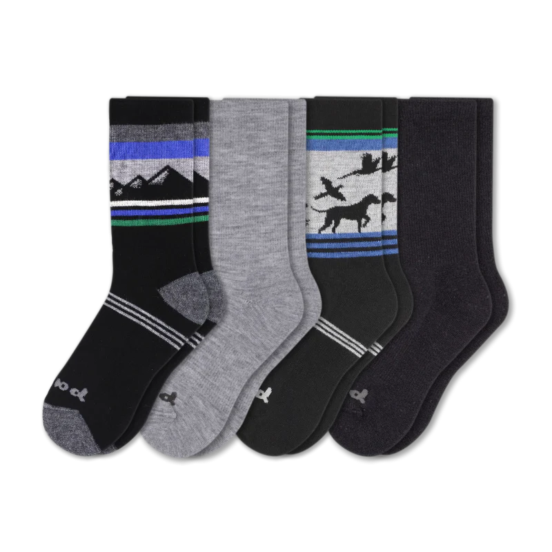 4 Pack - Men's Crew Pacas Socks - Image 162