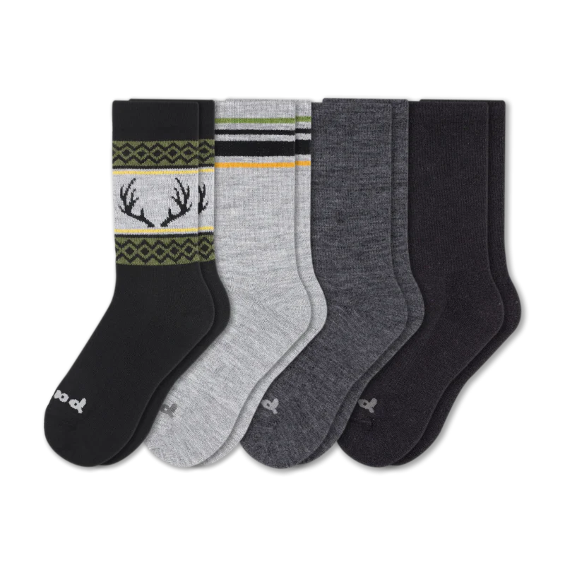 4 Pack - Men's Crew Pacas Socks - Image 163