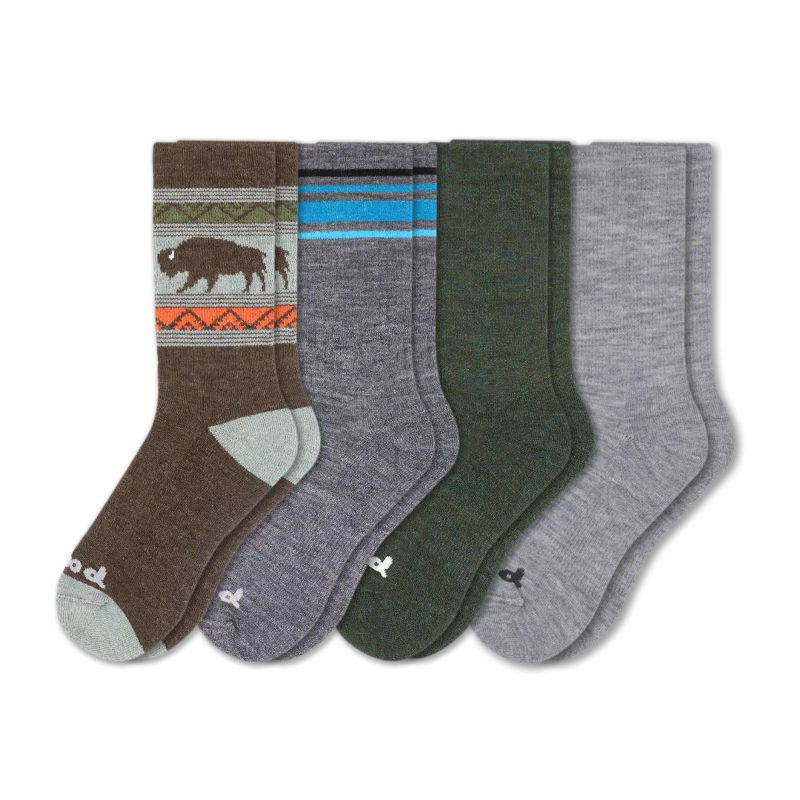4 Pack - Men's Crew Pacas Socks - Image 164
