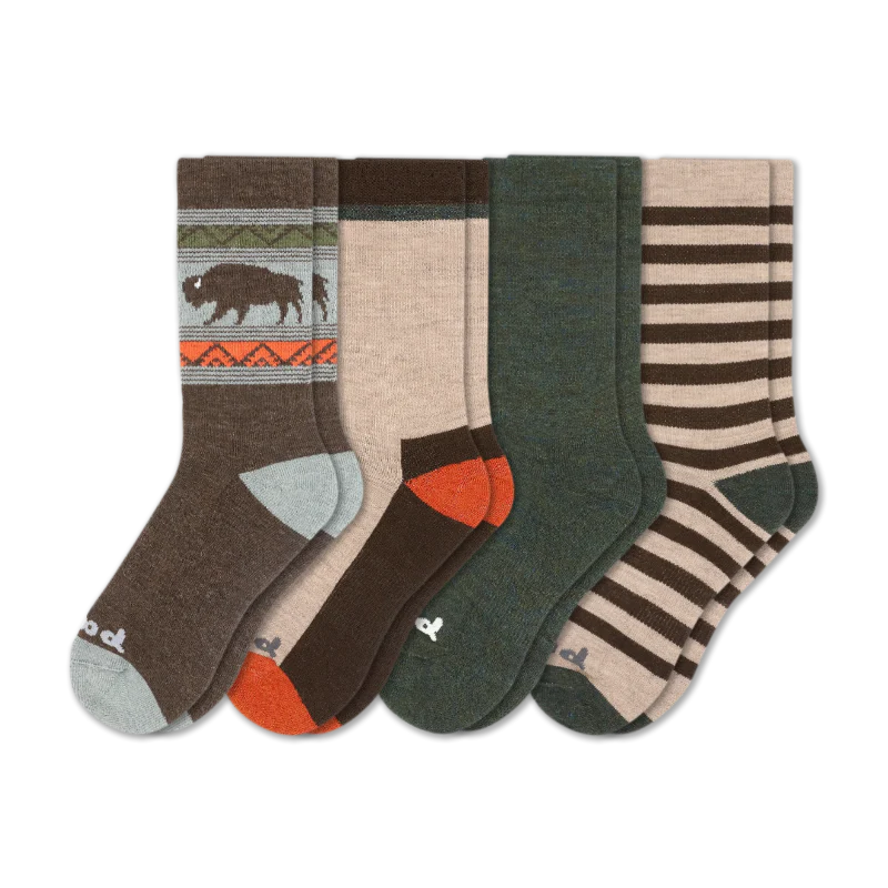 4 Pack - Men's Crew Pacas Socks - Image 168