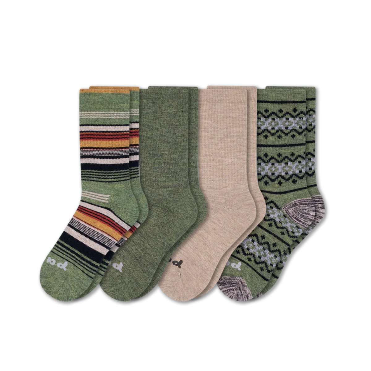4 Pack - Men's Crew Pacas Socks - Image 17