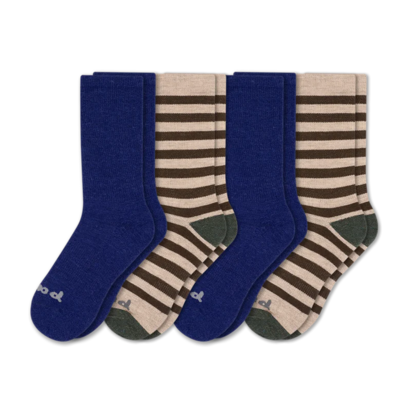 4 Pack - Men's Crew Pacas Socks - Image 173
