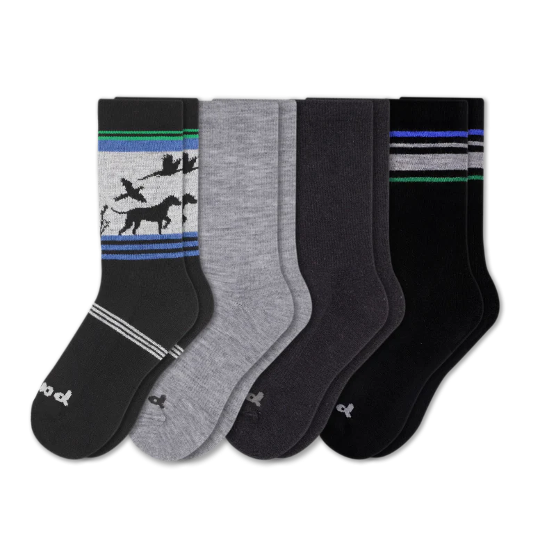 4 Pack - Men's Crew Pacas Socks - Image 174