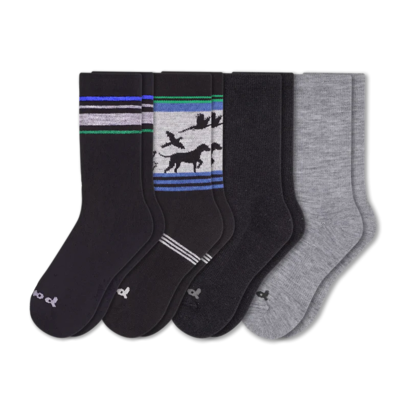 4 Pack - Men's Crew Pacas Socks - Image 175