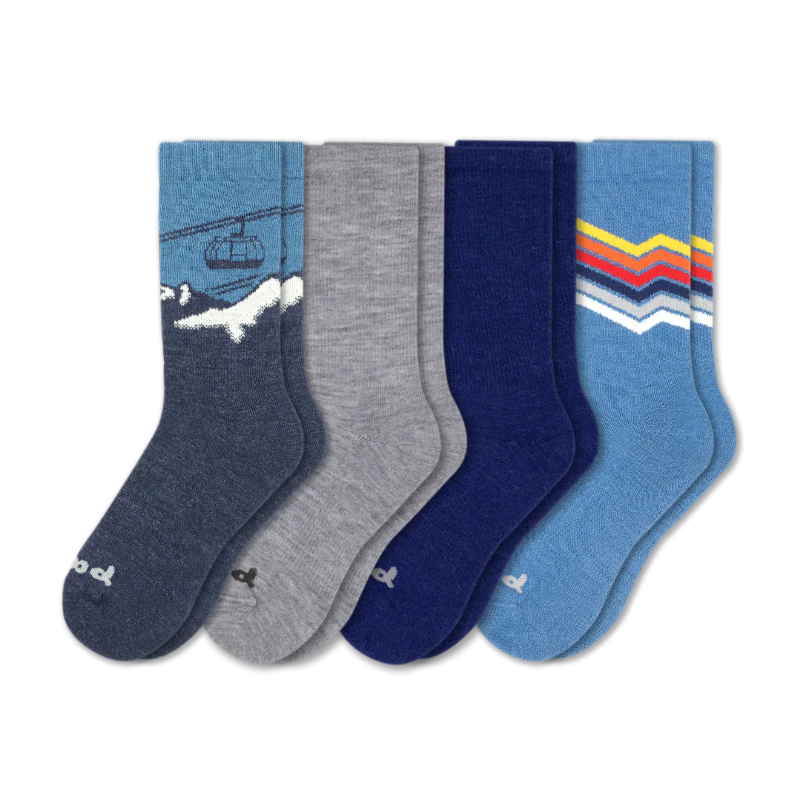 4 Pack - Men's Crew Pacas Socks - Image 179
