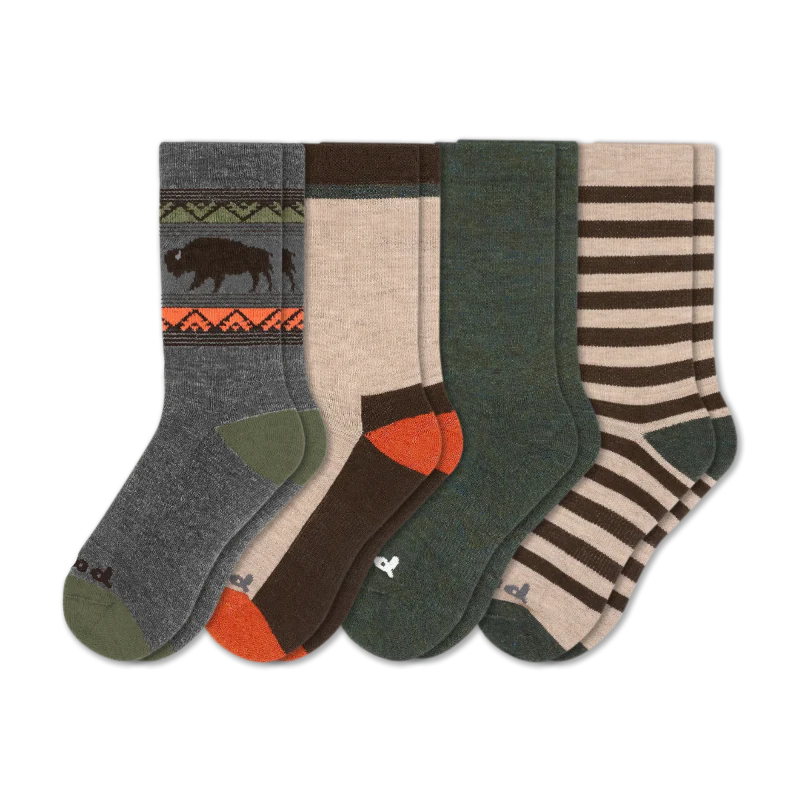 4 Pack - Men's Crew Pacas Socks - Image 182
