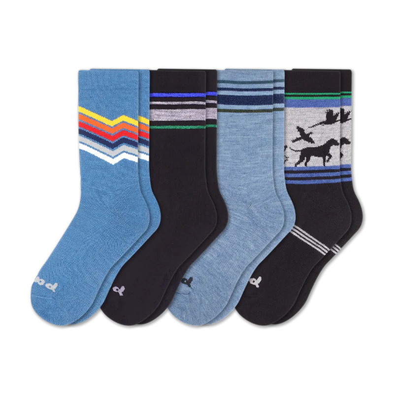 4 Pack - Men's Crew Pacas Socks - Image 185