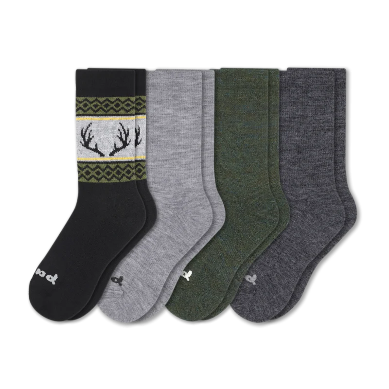 4 Pack - Men's Crew Pacas Socks - Image 187