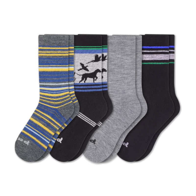 4 Pack - Men's Crew Pacas Socks - Image 190