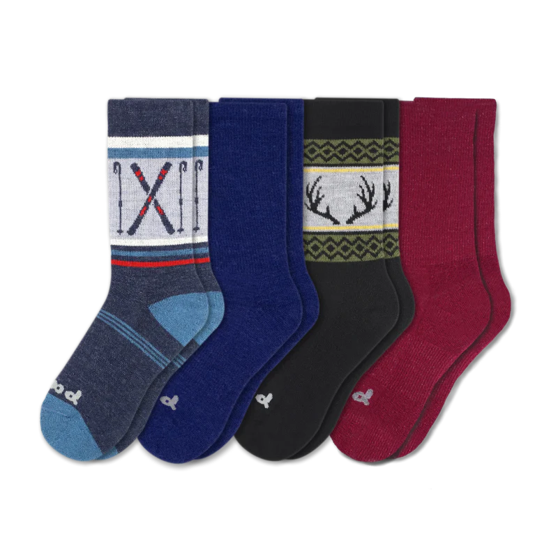 4 Pack - Men's Crew Pacas Socks - Image 192