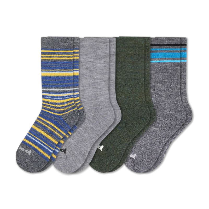 4 Pack - Men's Crew Pacas Socks - Image 193