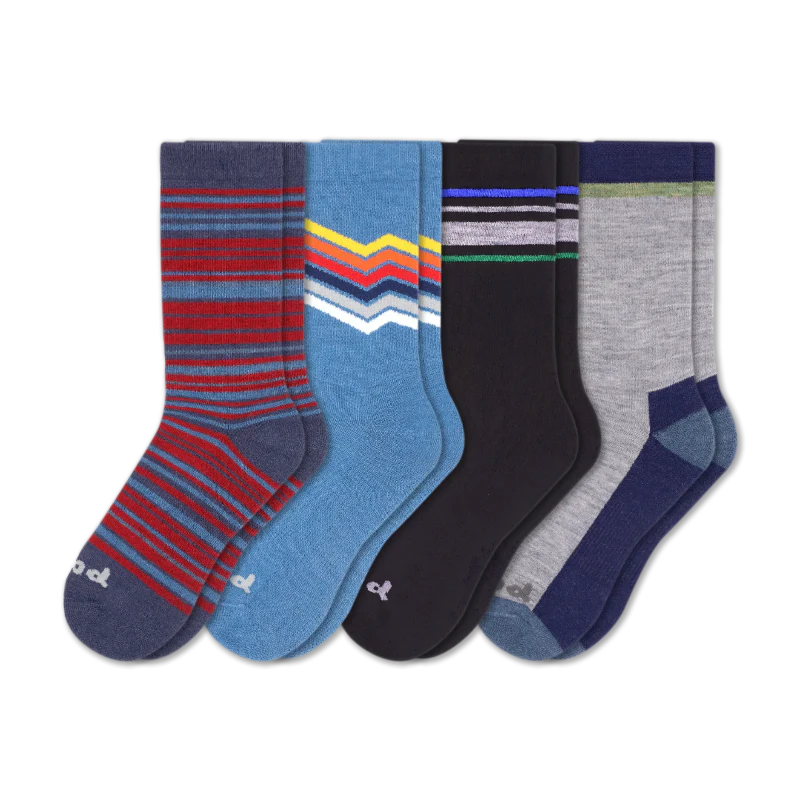 4 Pack - Men's Crew Pacas Socks - Image 198