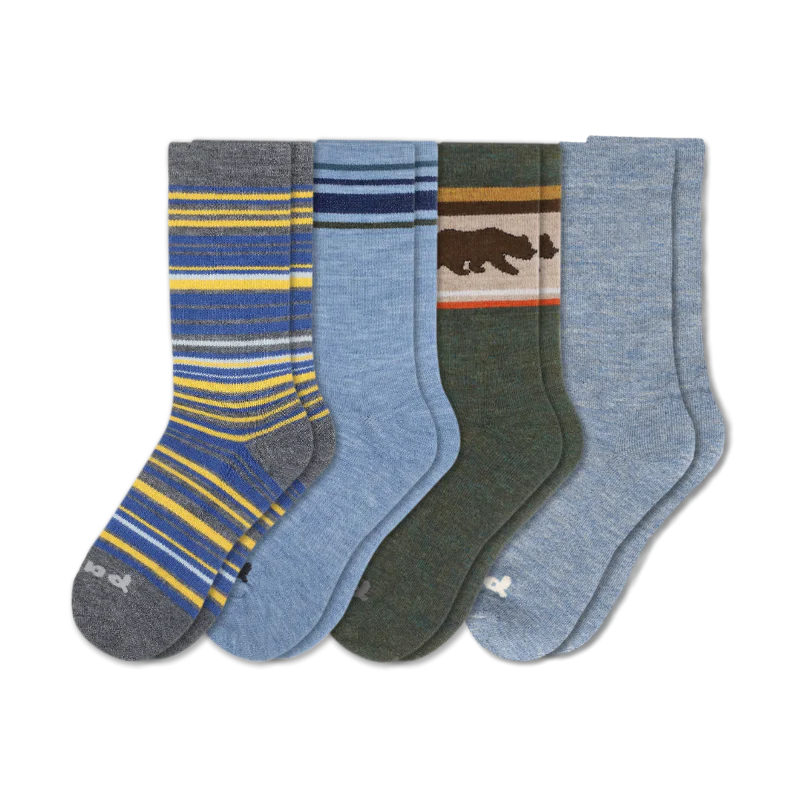 4 Pack - Men's Crew Pacas Socks - Image 199
