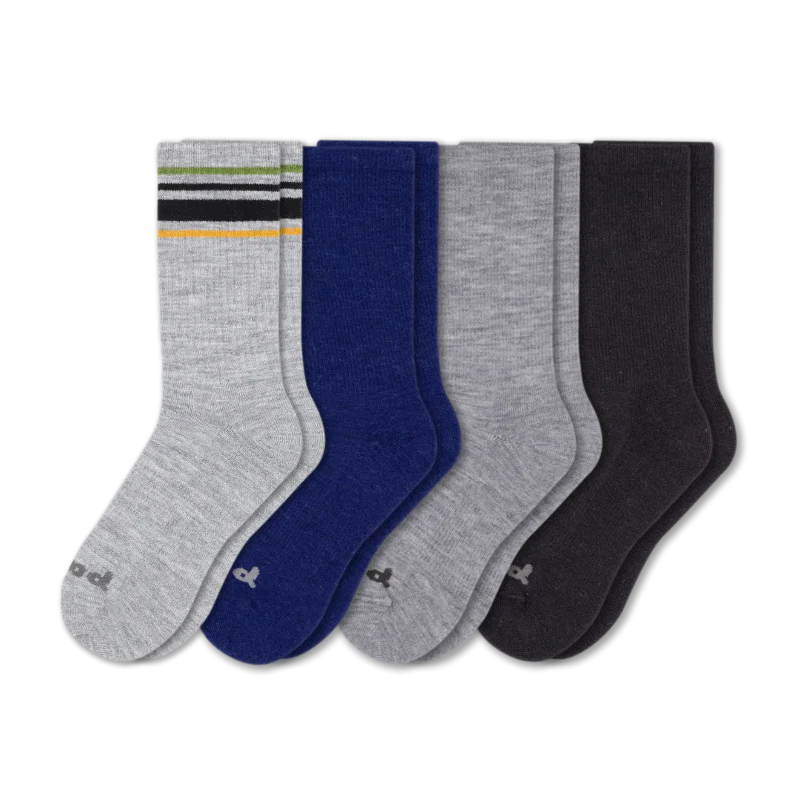 4 Pack - Men's Crew Pacas Socks - Image 200