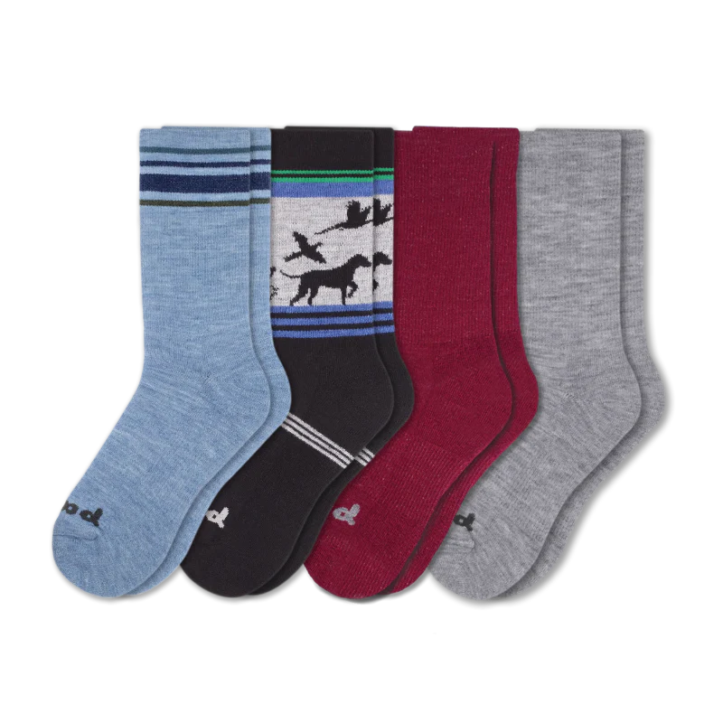 4 Pack - Men's Crew Pacas Socks - Image 201