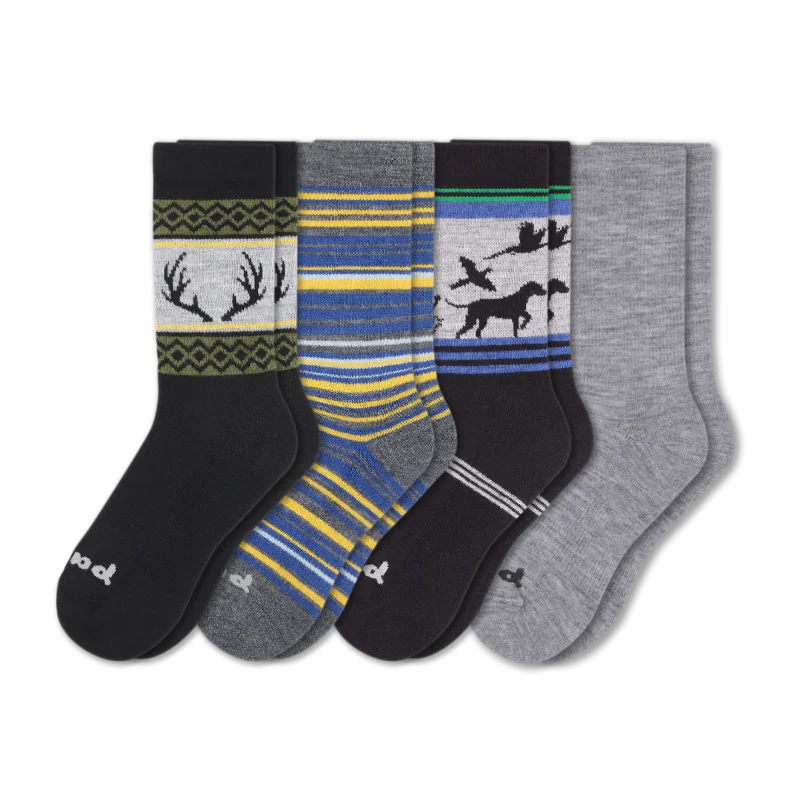 4 Pack - Men's Crew Pacas Socks - Image 207