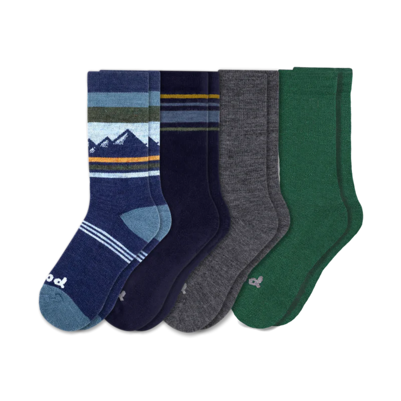 4 Pack - Men's Crew Pacas Socks - Image 208