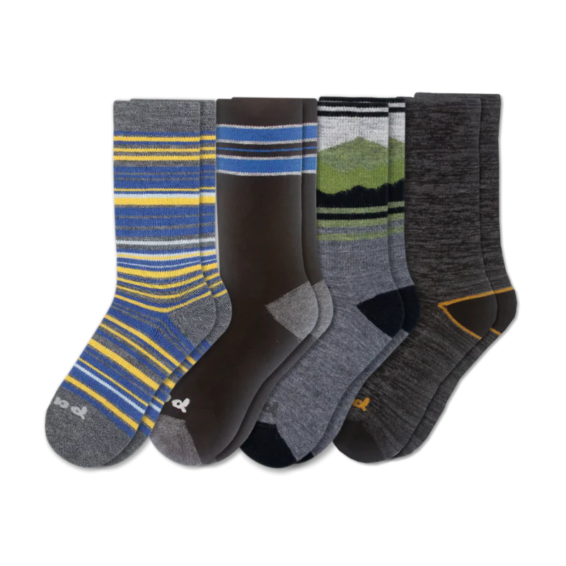 4 Pack - Men's Crew Pacas Socks - Image 210