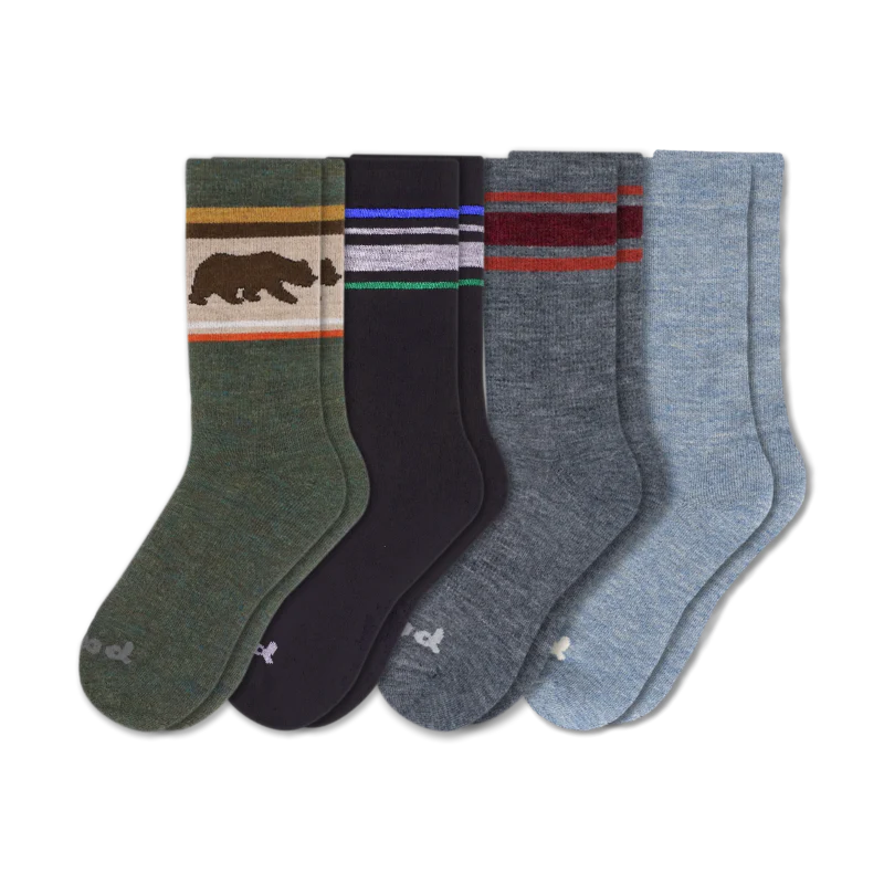 4 Pack - Men's Crew Pacas Socks - Image 211
